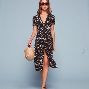 Reformation Floral Wrap Dress